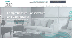 Desktop Screenshot of freshdentistrytexas.com